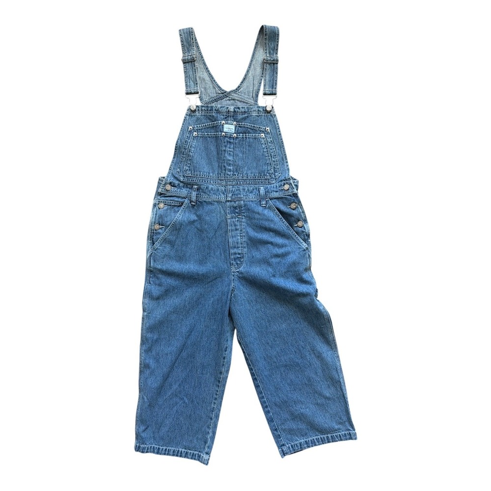 Calvin Klein Jeans Overalls M Womens 90's Blue Y2K Relaxed Bib Carpenter Vintage